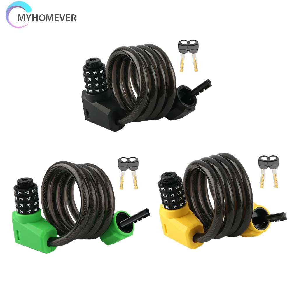 Dây Xích Khóa Xe Đạp / Xe Máy / Thuyền Kayak Có Mật Khẩu 1.2M