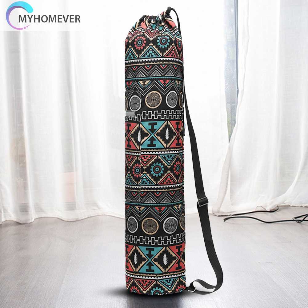 Túi Đựng Thảm Tập Yoga Bằng Vải Canvas Phản Quang Có Khóa Kéo Tiện Dụng