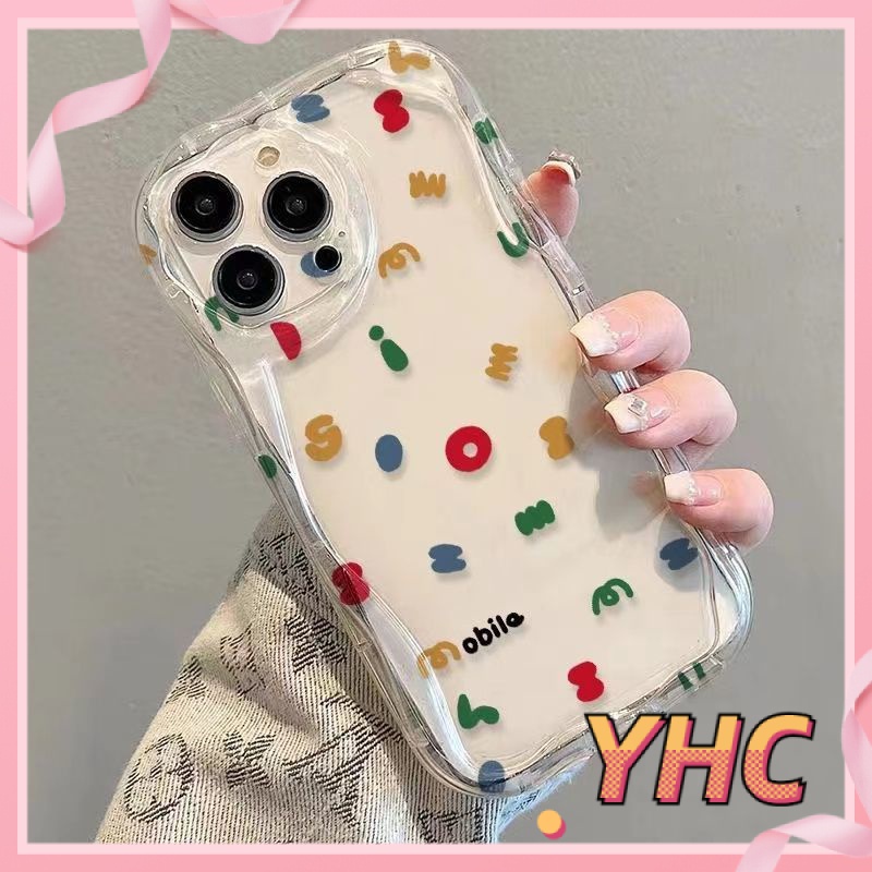 Ốp Lưng iPhone Màu sắc chữ cái nhỏ viền 3D chống chấn động trong suốt camera bảo vệ vỏ điện thoại Cho Iphone 6 / 6S / 6splus / se / 7 / 7plus / 8 / 8plus / X / xs / xsmax / 11 / 12 / 13 / 14 / plus / pro / pro max-222