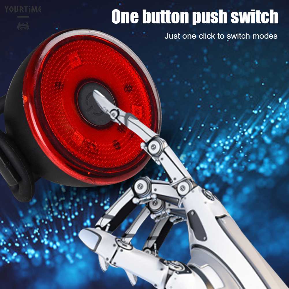 Đèn LED Cảnh Báo An Toàn Chống Nước Gắn Đuôi Xe Đạp