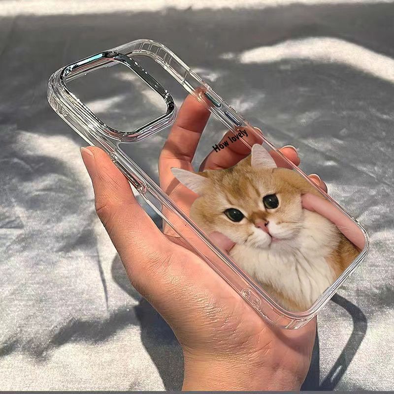 ✅Ốp Điện Thoại Mềm Chống Sốc In Hình Mèo Cho Iphone 8 12 11 7 14Pro Plus Max 13