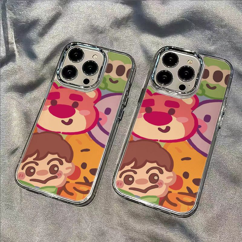 ✅Ốp Điện Thoại Dẻo Họa Tiết Gấu &amp; Dâu Tây Dễ Thương Chống Sốc Cho Iphone11In 13iPhone12 7 814pro max ZZ86