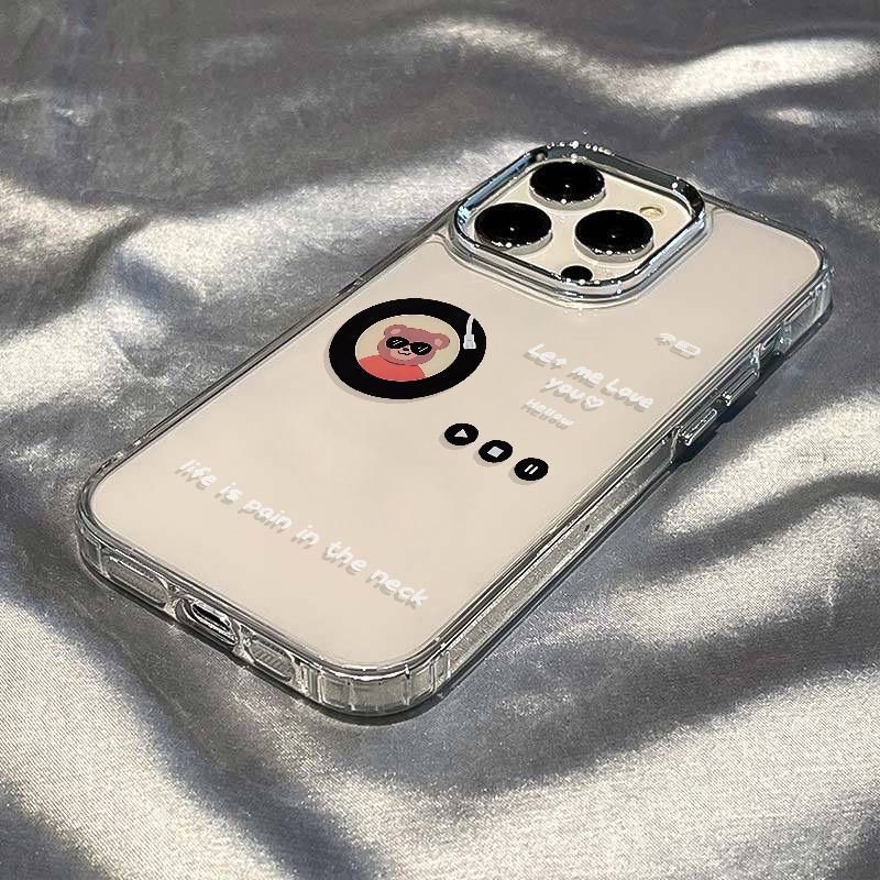 ✅Ốp Điện Thoại Mềm Chống Sốc In Hình Gấu 13 Kiểu Đơn Giản Cho Iphone 8 max 14pro 12117 / PRDT