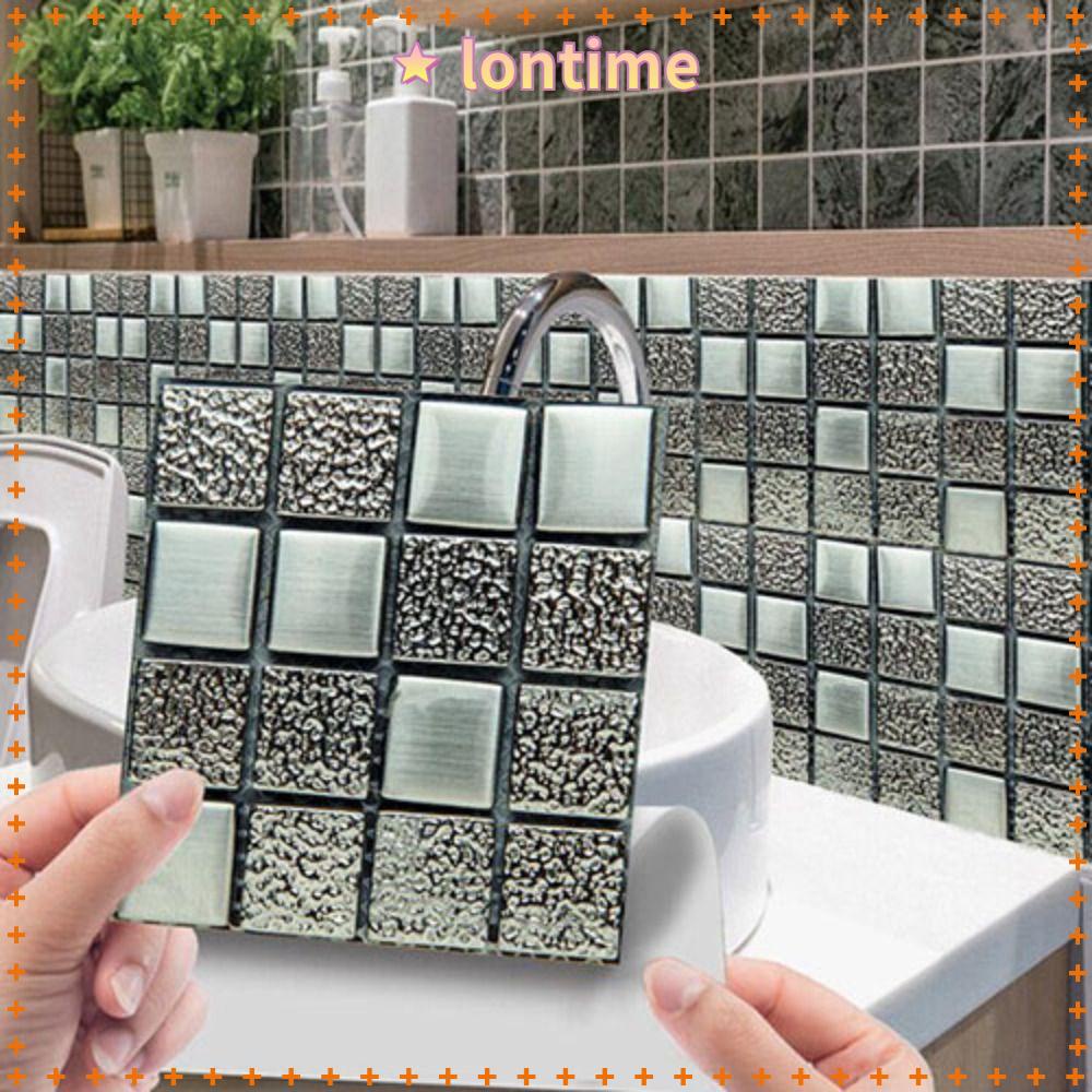 Miếng Dán Tường / Sàn Nhà Bằng PVC Họa Tiết Mosaic Đơn Giản Hiện Đại Trang Trí Nhà Bếp / Phòng Tắm