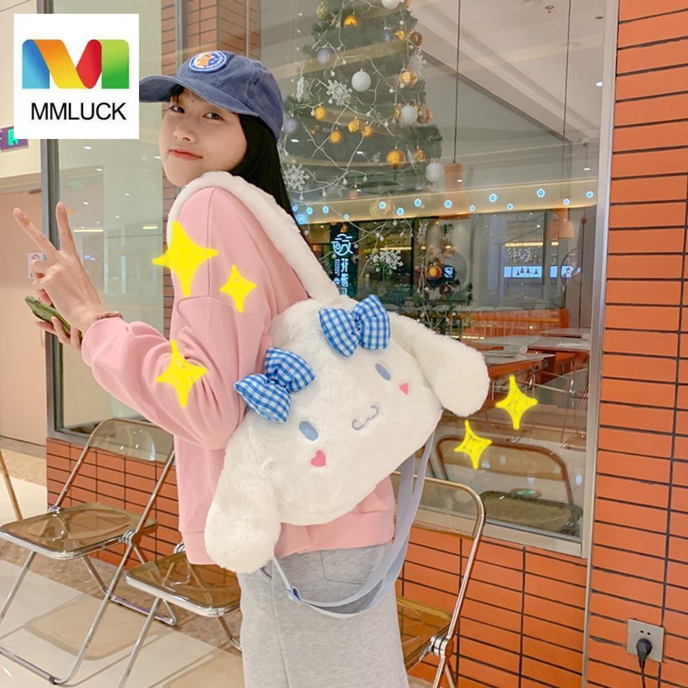 Túi Đeo Chéo Mua Sắm Cỡ Lớn In Họa Tiết Hoạt Hình Cinnamoroll Dễ Thương Dùng Làm Quà Tặng Sinh Nhật