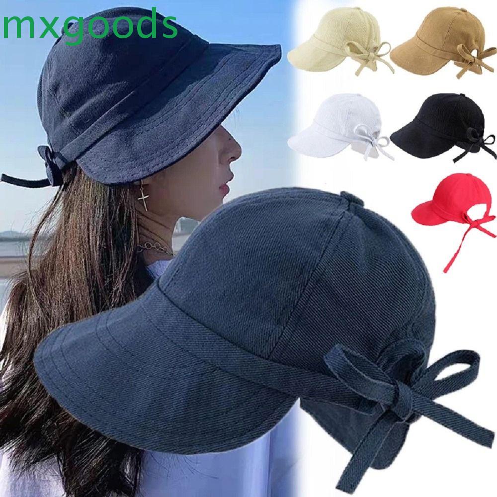 Mũ Rộng Vành Chống Tia UV Thắt Nơ Xinh Xắn Hợp Thời Trang Hè