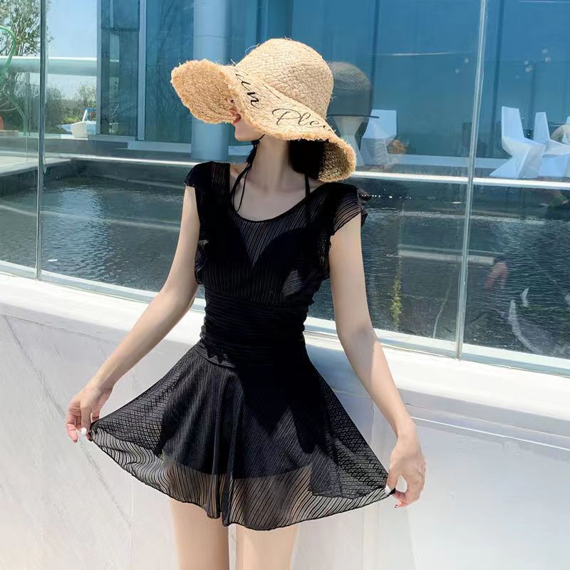 Đồ Bơi Một Mảnh Ôm Eo Che Bụng Phối Ren Gợi Cảm Cho Nữ