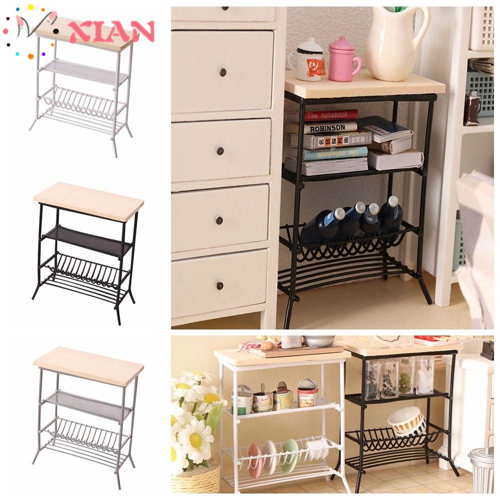 Xiantin Giá Đỡ Trưng Bày Nhà Búp Bê Bằng Gỗ Và Kim Loại