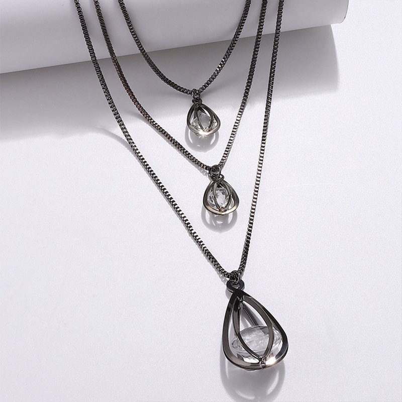 Ygt Set Vòng Cổ Choker Nhiều Lớp Tua Rua Dài Hình Trái Tim Màu Vàng Kim Phong Cách Punk Cho Nữ