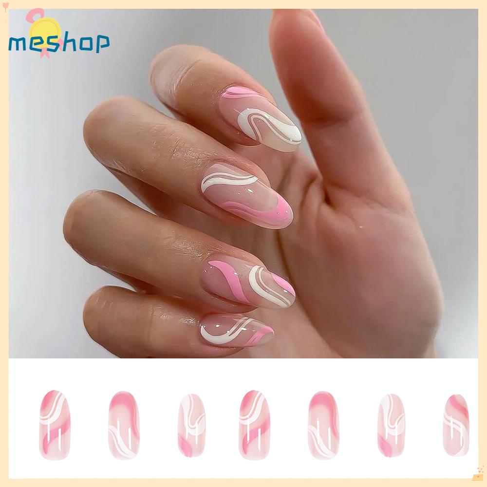 Set 24 Móng Tay Giả Có Thể Tháo Rời