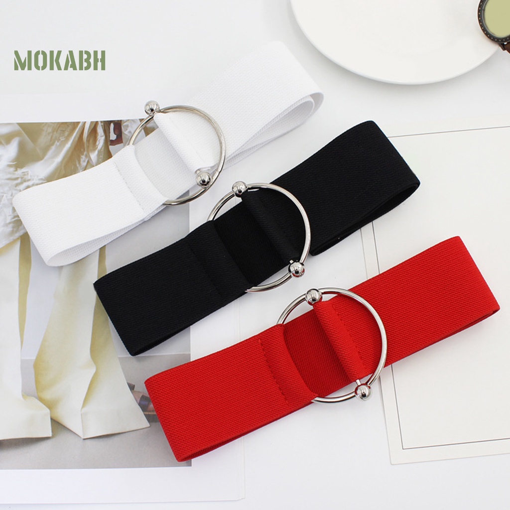 Thắt Lưng Co Giãn Chống Trượt Màu Sắc Xinh Xắn Cho Nữ