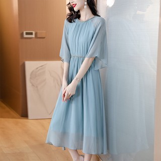 Đầm Lụa Mulberry Eo Hẹp Phong Cách Mới Mùa Hè 2023