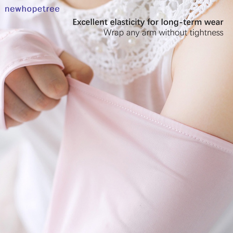 1 Cặp Găng Tay Dài Bằng Lụa Lạnh Thời Trang Unisex