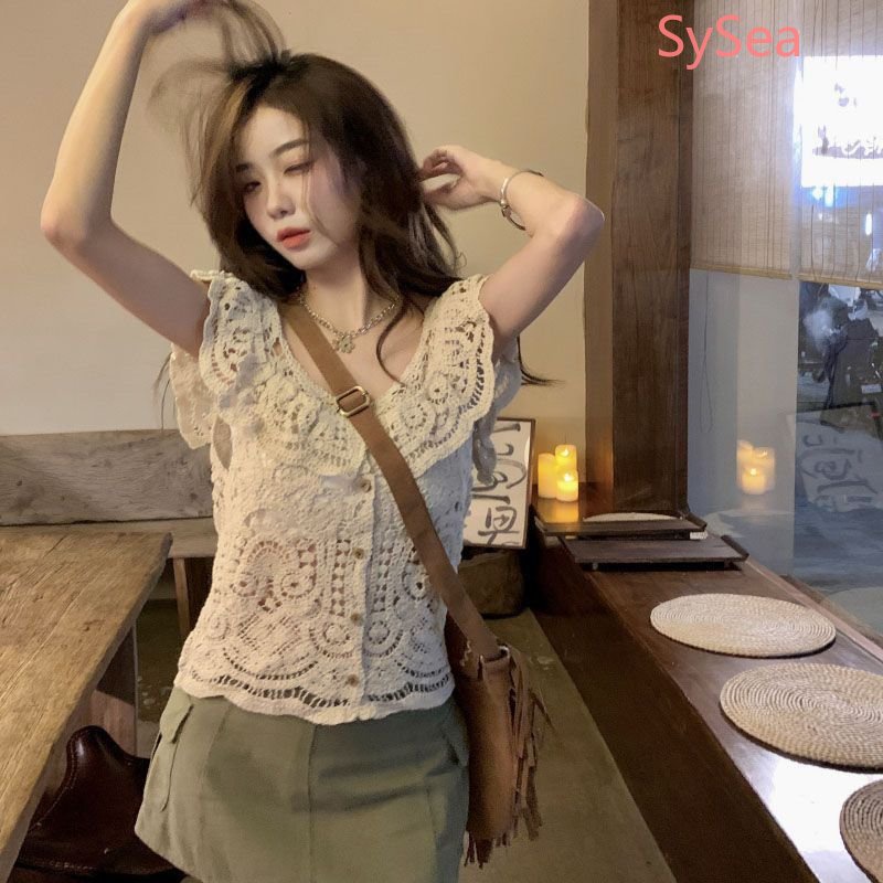 Áo Sơ Mi Cổ Chữ V Thời Trang Mùa Hè Giản Dị Dành Cho Nữ