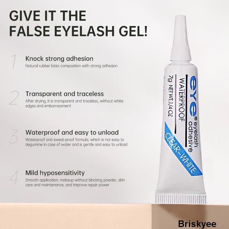 🎶Bộ 4 Bốn Món Keo Dán Lông Mi Giả Kèm Khay Nhẫn Chuyên Dụng