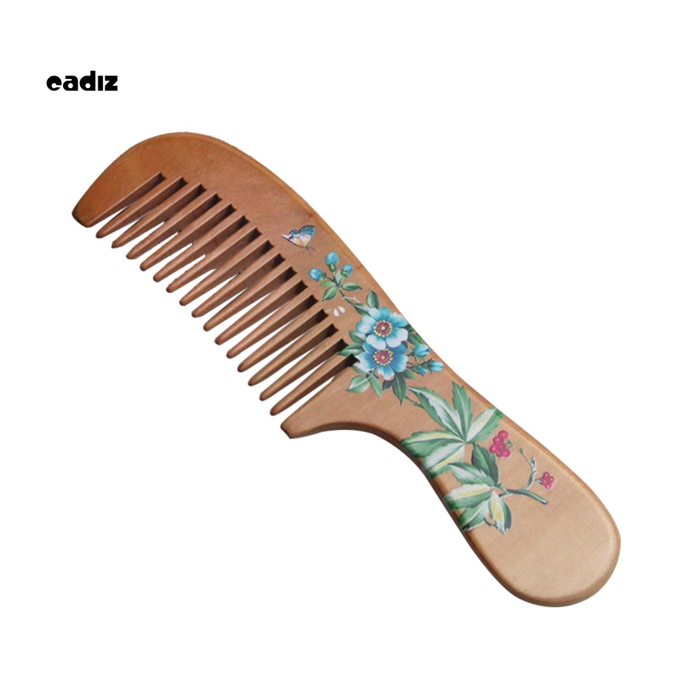 Lược Gỗ Đào Chải Tóc Mát Xa Da Đầu Chống Tĩnh Điện