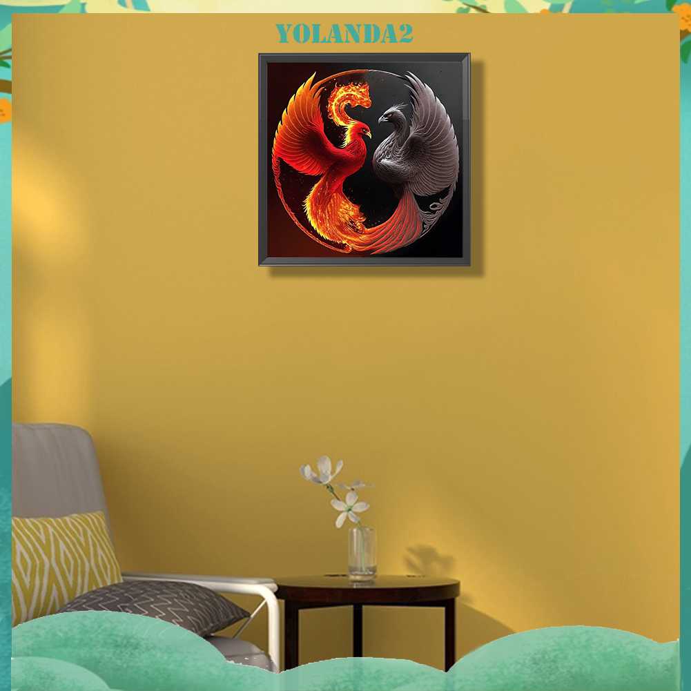 Tranh Đính Đá Kim Cương Toàn Bộ 5D DIY Hình Biểu Tượng Âm Dương