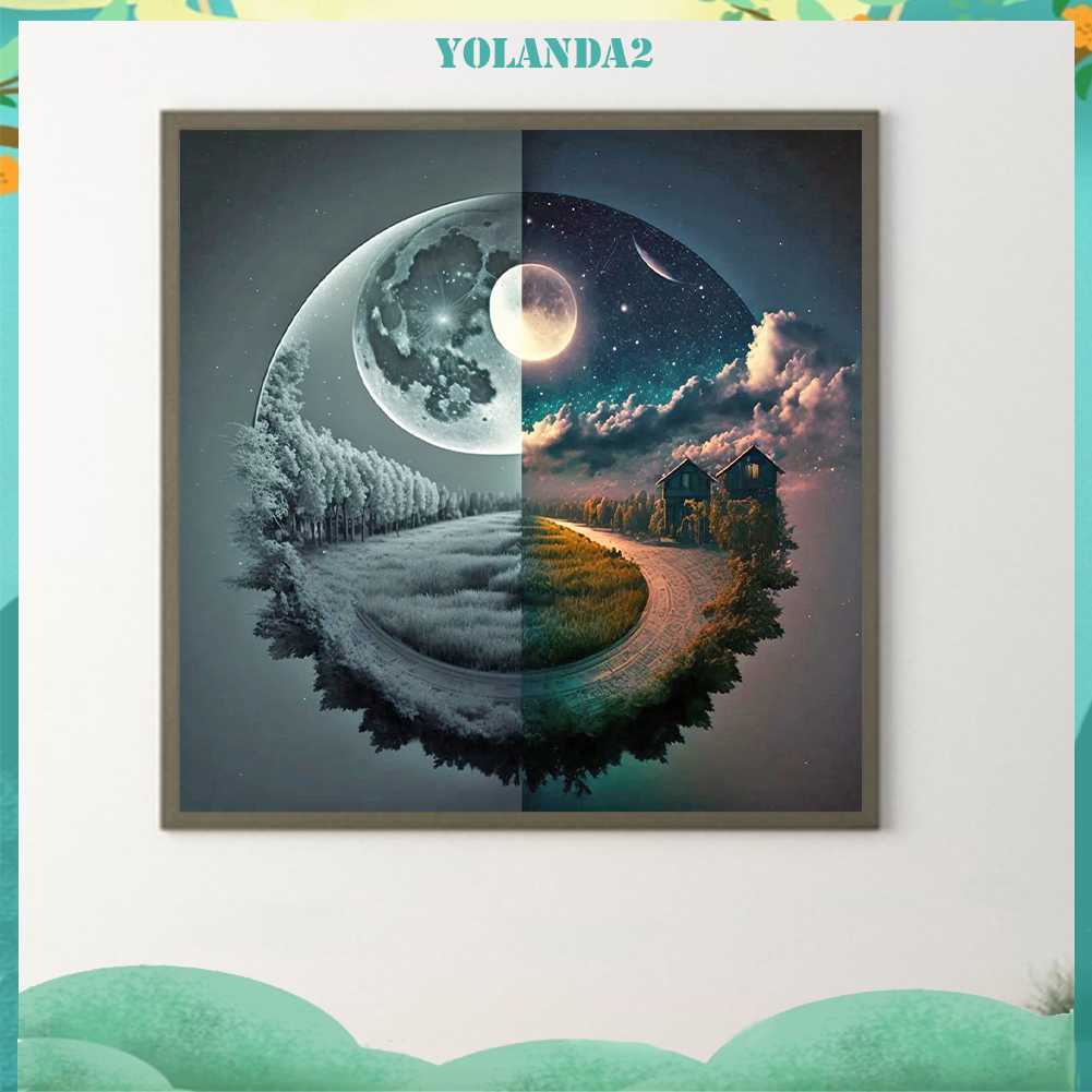 Tranh Đính Đá Kim Cương Toàn Bộ 5D DIY Hình Vẽ Theo Mùa Trang Trí Nghệ Thuật