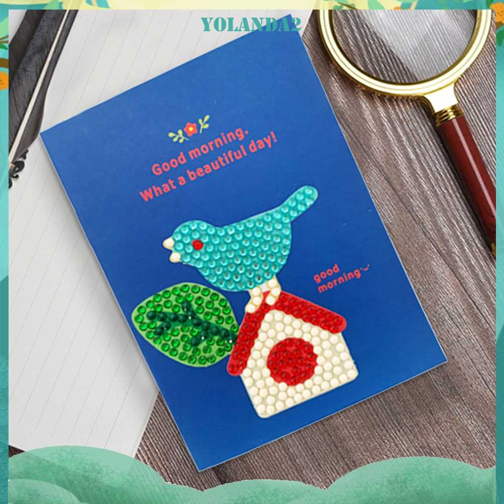 Set 8 Tấm Sổ Tay Phác Thảo Đính Đá DIY Sáng Tạo Đẹp Mắt