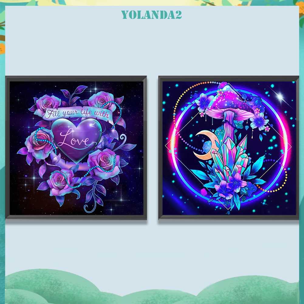 Tranh Đính Đá Kim Cương Toàn Bộ 5D DIY Hình Vẽ Hoa Hồng