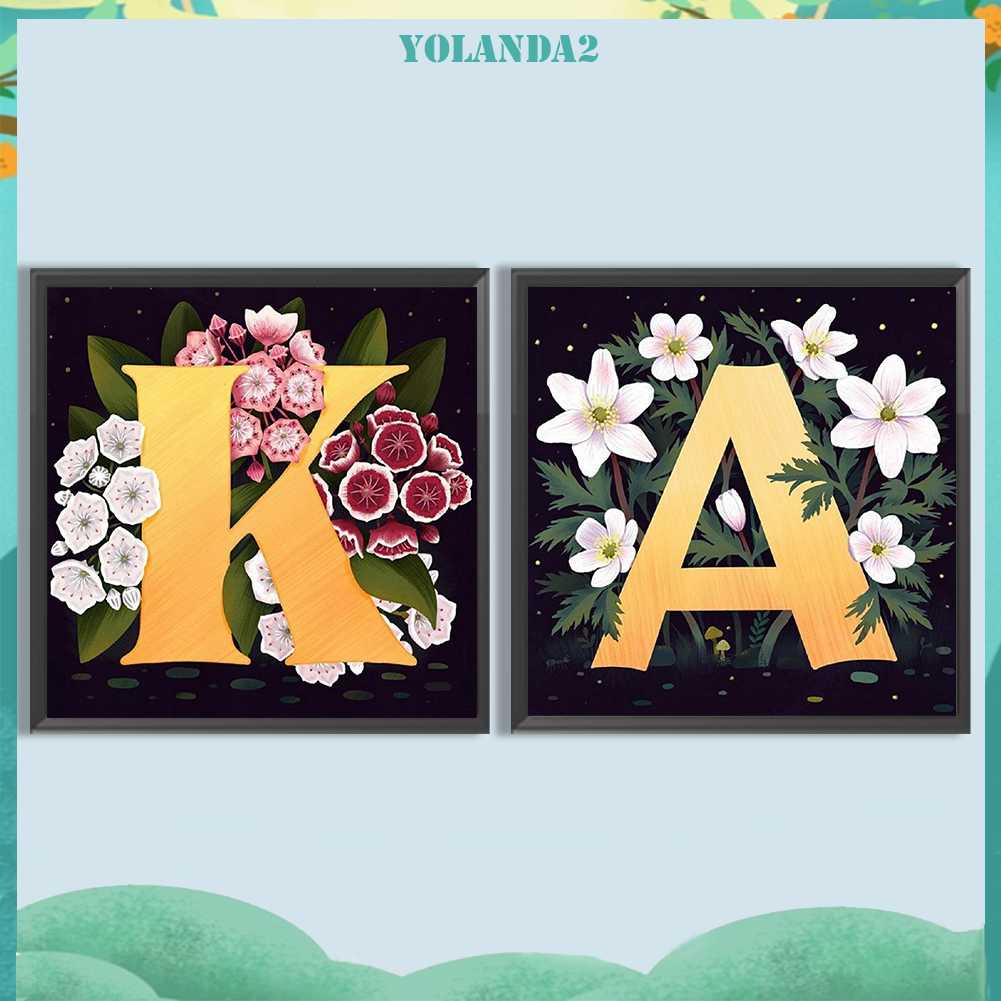 Tranh Đính Đá Kim Cương Toàn Bộ 5D DIY Hình Vẽ Hoa Và Chữ Trang Trí Nhà Cửa