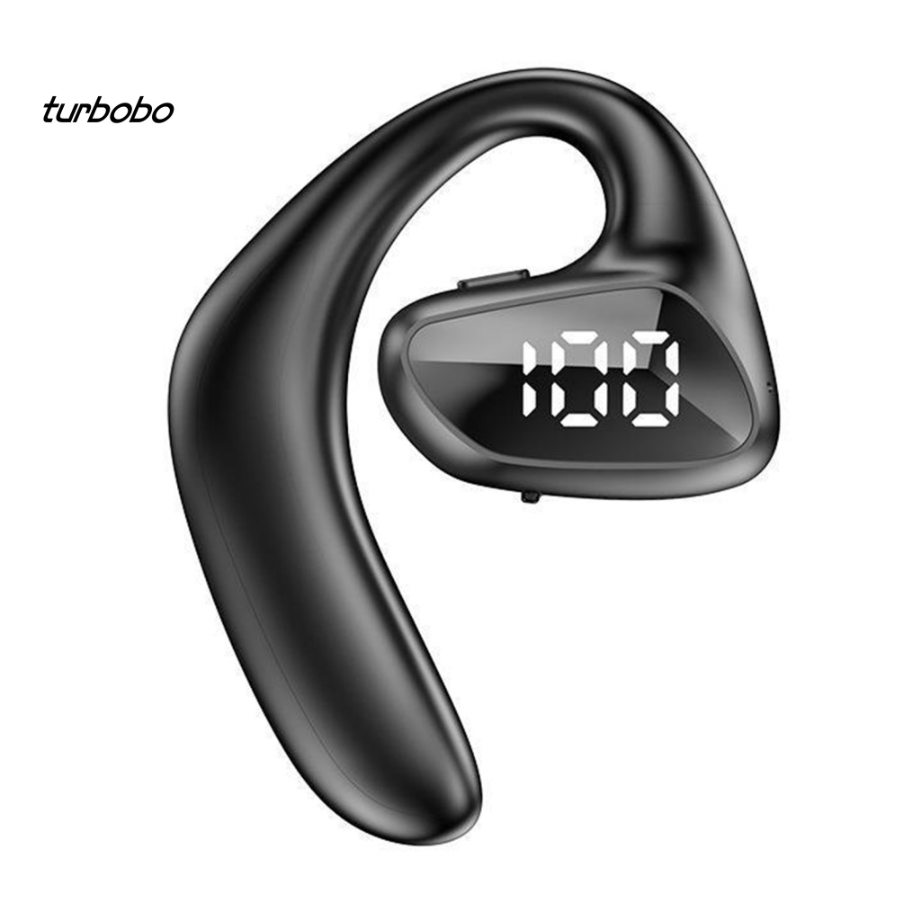 1 Bộ Tai Nghe Không Dây Công Nghệ Truyền Tín Hiệu Xương Một Mặt Hiển Thị Điện Áp Thiết Kế Hở Tai Dùng Khi Chạy Bộ