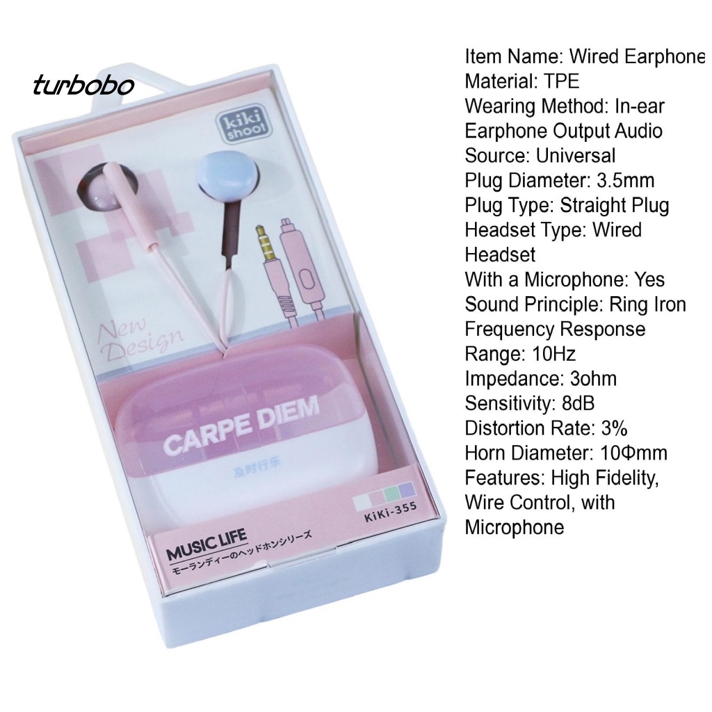 Tai Nghe Nhét Tai Có Dây HD Và Micro Âm Thanh Nổi 3.5mm Kiểu Hoạt Hình Dễ Thương Cho Bé