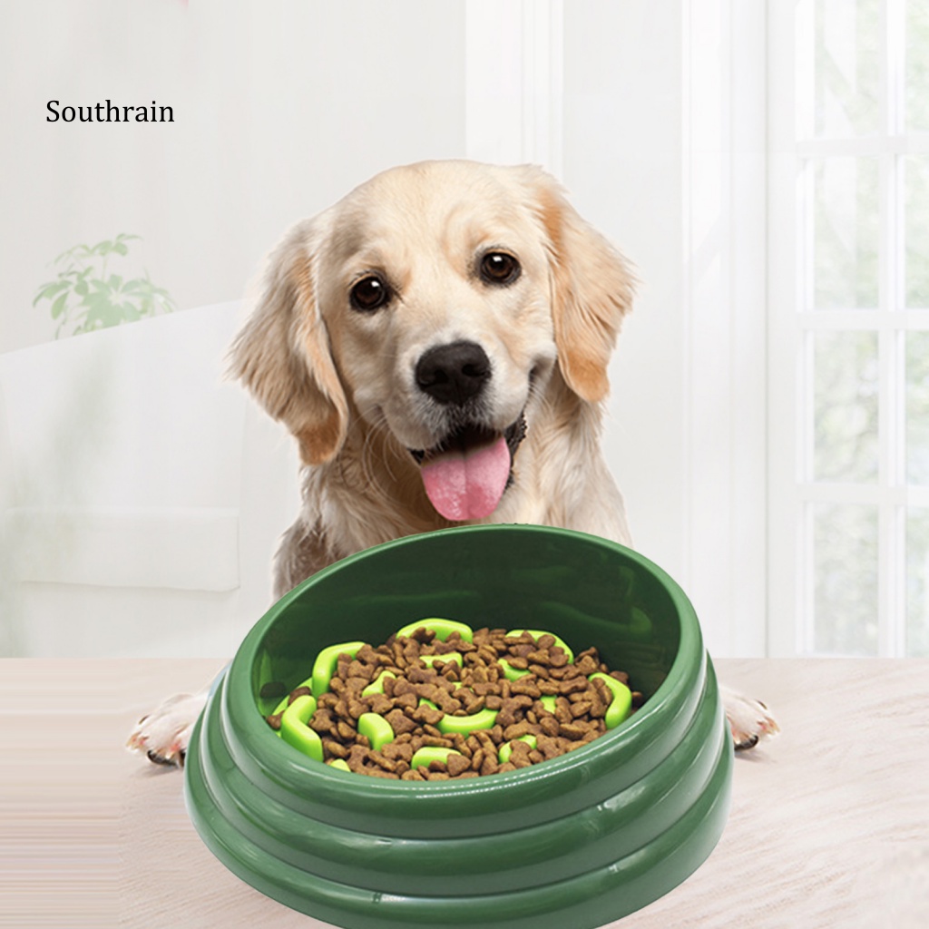 Dụng Cụ Đựng Thức Ăn Chậm Chống Trượt Bảo Vệ Cổ Cho Thú Cưng