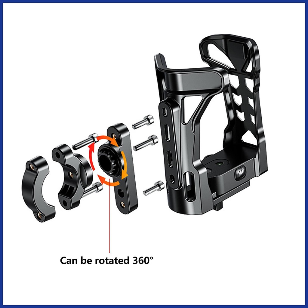 Giá Đỡ Bình Nước 360 Độ Có Thể Mở Rộng Cho Xe Mô Tô