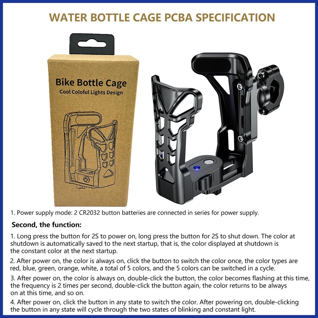 Giá Đỡ Bình Nước 360 Độ Có Thể Mở Rộng Cho Xe Mô Tô