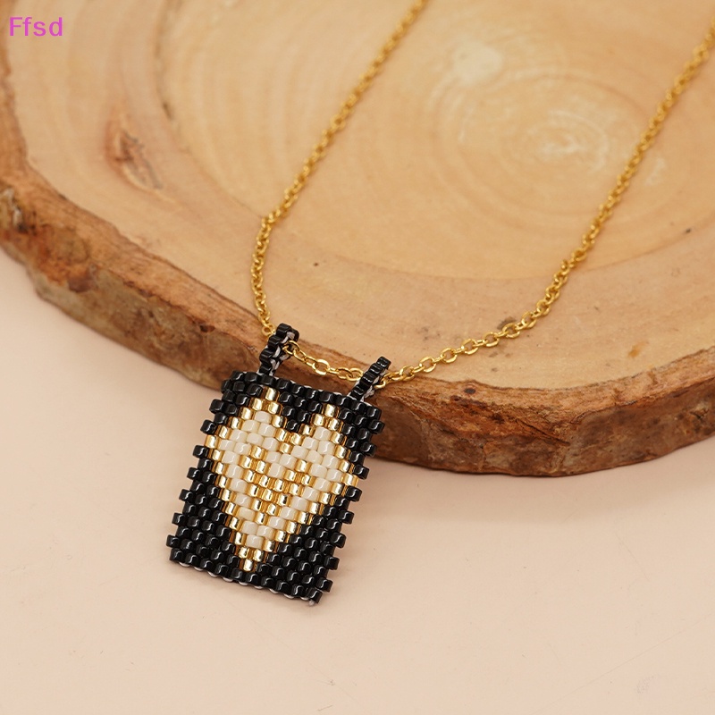 Vòng cổ Miyuki Mặt Thánh Giá Bằng Thép Không Gỉ Mạ Vàng Y2K Thời Trang Cho Nữ