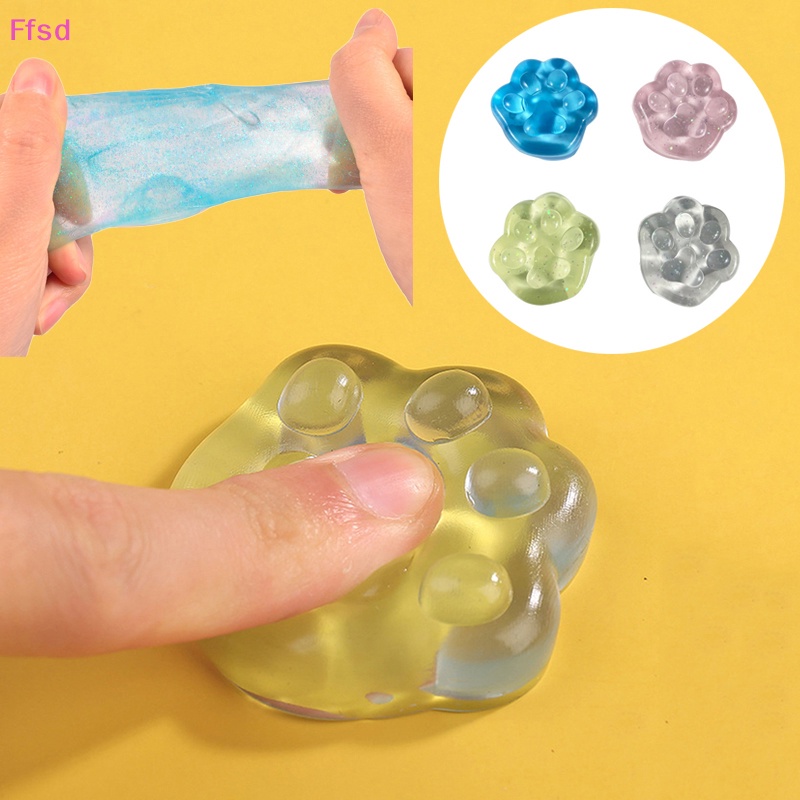 {Ffsd} Đồ Chơi Con Dấu Chân Mèo Mini Dễ Thương Giảm Căng Thẳng Làm Quà Tặng * Bán Chạy