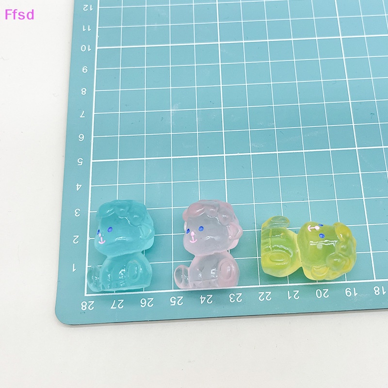 {Ffsd} Set 5 Tượng Nhựa Resin Dạ Quang Hình Hoạt Hình Phát Sáng Dễ Thương Trang Trí Tiểu Cảnh / Nhà Cửa Thủ Công