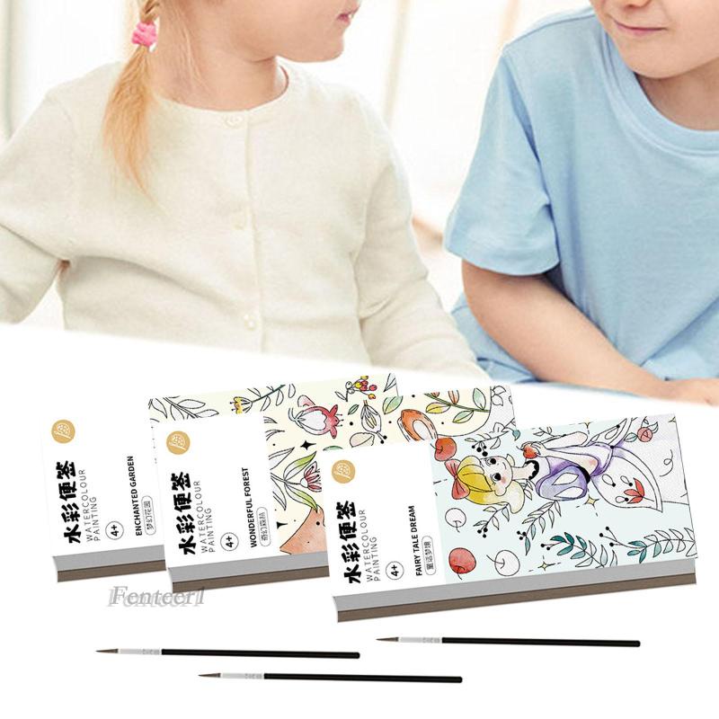 Sách Tô Màu Nước Bỏ Túi DIY Sáng Tạo Cho Người Mới Bắt Đầu [Fenteer1]