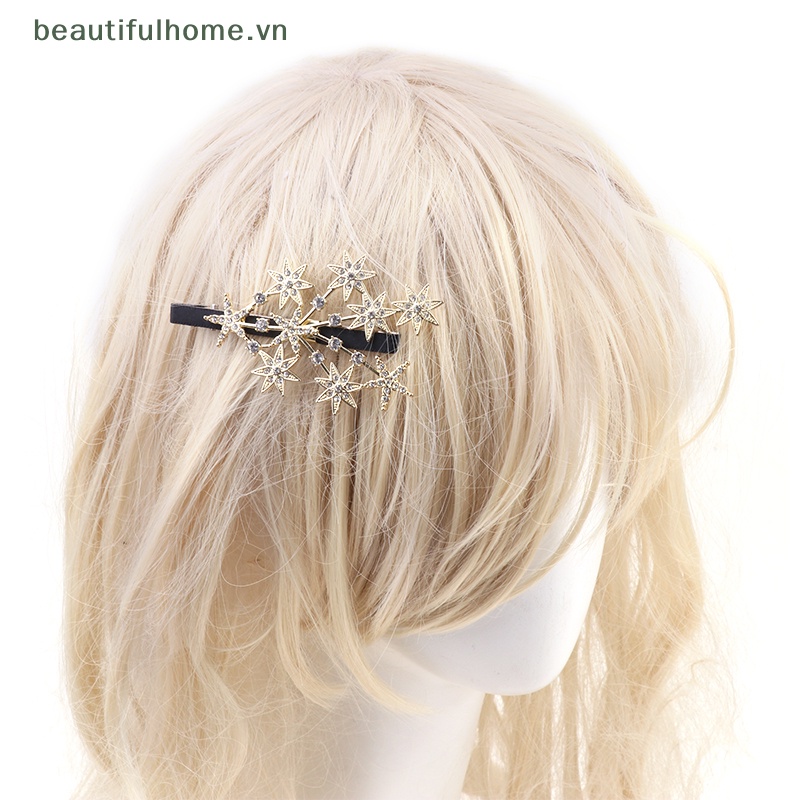 Kẹp Tóc Hình Ngôi Sao Đính Đá Xinh Xắn Cho Nữ