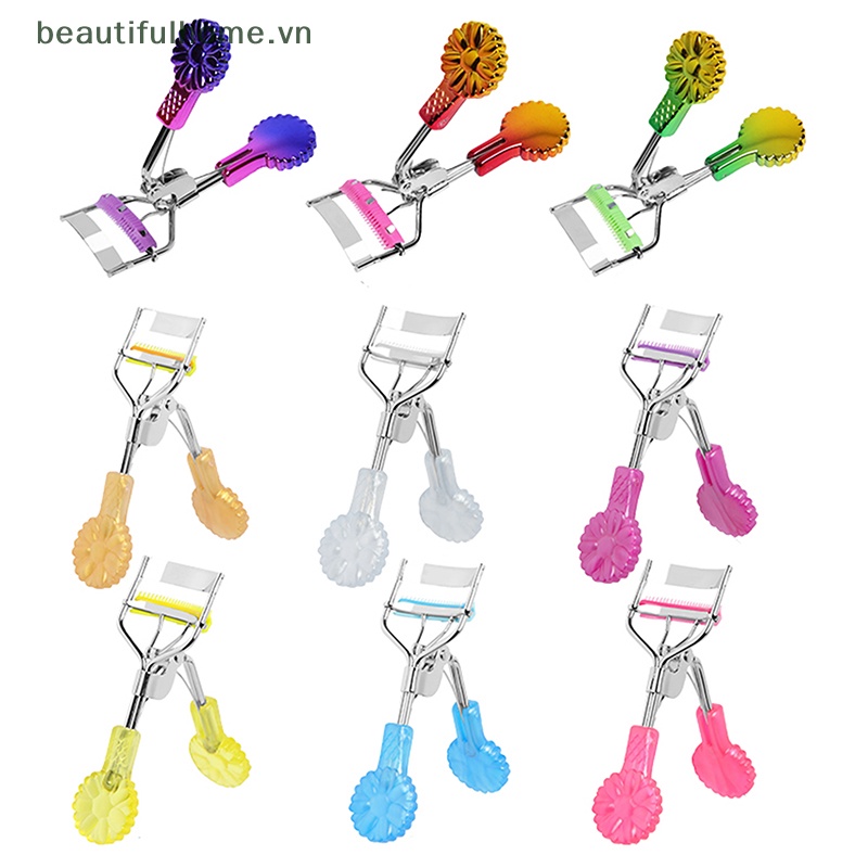 Dụng Cụ Bấm Cong Mi Kèm Lược Chải Lông Mi Nhiều Màu Sắc