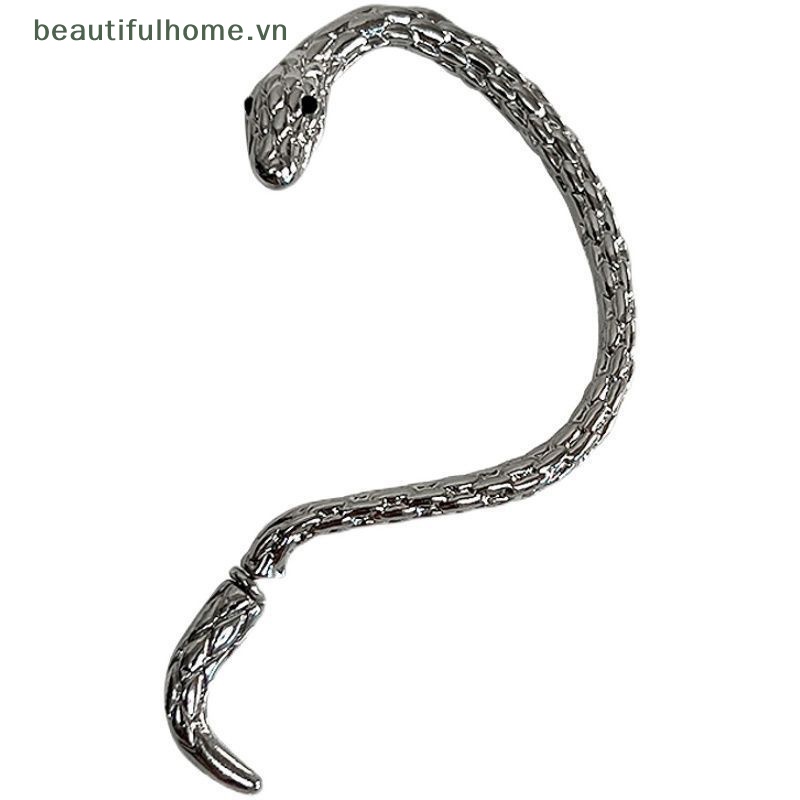 [beautifulhome] Bông Tai Dạng Kẹp Hình Rắn / Động Vật Hình Học Phong Cách Punk Cổ Điển Cá Tính Dành Cho Nữ Dự Tiệc Hàng Ngày [beauty]