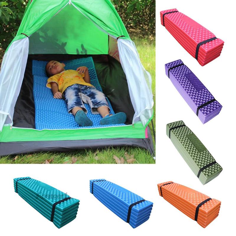 [Fenteer1] Thảm Ngủ Màu Đỏ Gấp Được Di Động Dùng Khi Đi Cắm Trại Ngoài Trời