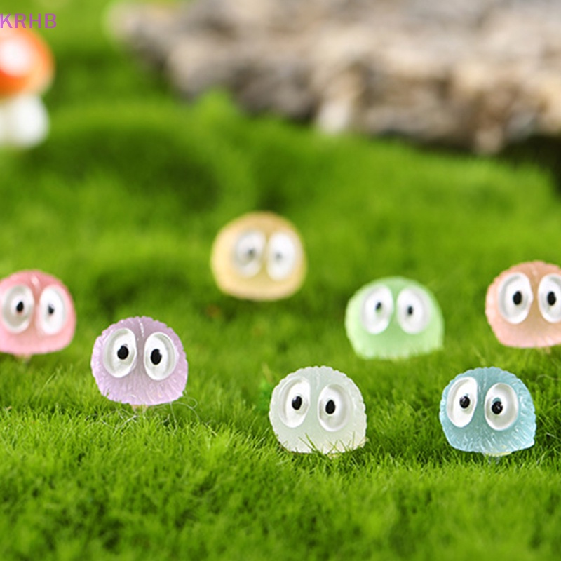 Set 10 Phụ Kiện Trang Trí Tiểu Cảnh Bằng Nhựa Phát Quang DIY Mới