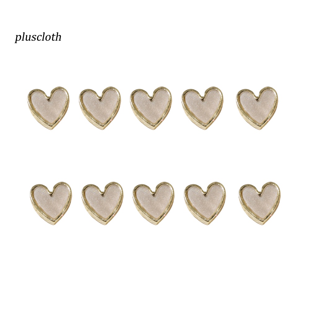 Set 10 Phụ Kiện Trang Trí Móng Tay Nghệ Thuật Tạo Hiệu Ứng 3D Bằng Hợp Kim Thân Thiện Với Môi Trường Màu Sắc Sống Động