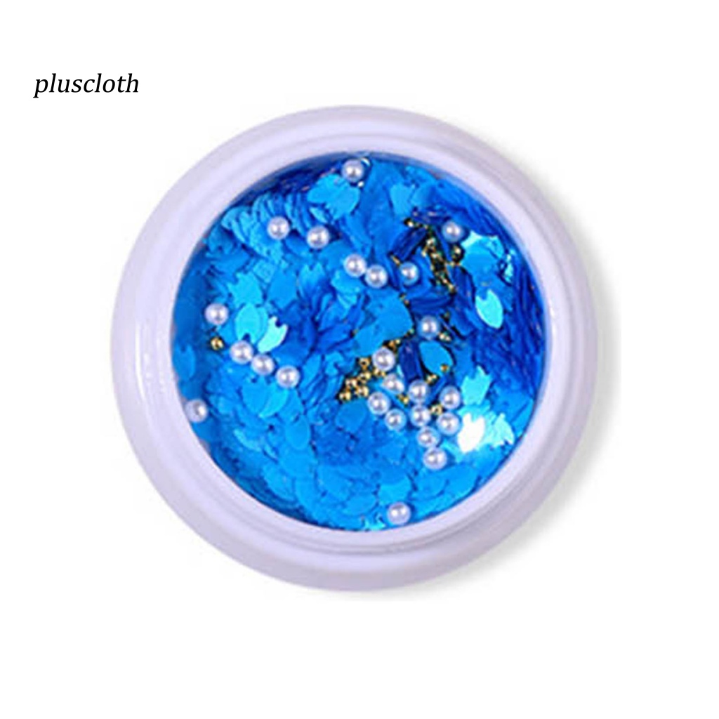 1 Hộp Sequin Hình Cánh Hoa Màu Sắc Sống Động Siêu Mỏng Trang Trí Móng Tay