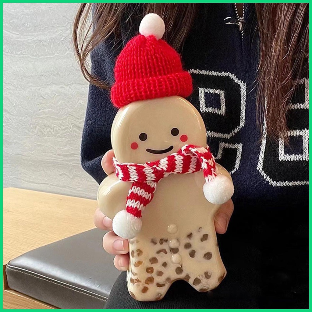 Bình Nước 500ml An Toàn Họa Tiết Giáng Sinh Dễ Thương