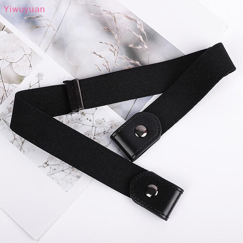 < Yiwuyuan > Thắt Lưng Co Giãn Không Có Khóa Cài Cài Dành Cho Quần Jean Nam Nữ Không Cần Khóa Mới