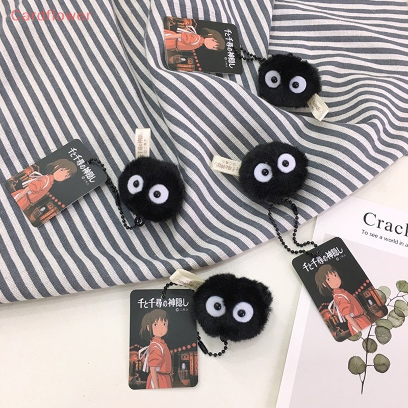 &lt; Cardflower &gt; Móc Khóa Hình Búp Bê Hoạt Hình Spirited Away Nhồi Bông Mềm Mại Dễ Thương Trang Sức Đi Học