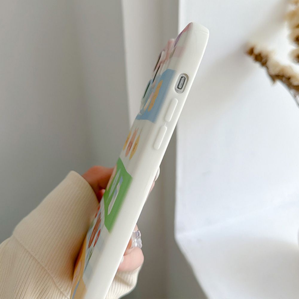 Ốp Điện Thoại TPU Mềm Chống Sốc In Hình Thú Hoạt Hình Dễ Thương Cho IPhone 11 14 13 12 Pro Max