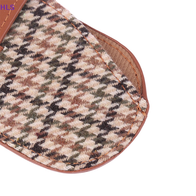 1 Túi Đựng Bảo Vệ Mắt Kính Họa Tiết Kẻ Sọc Phong Cách Thanh Lịch