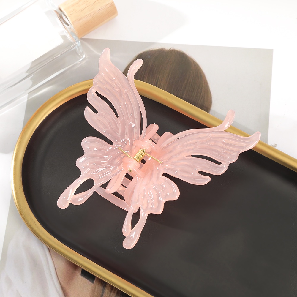 Kẹp Tóc Hình Bướm Bằng Acrylic Dễ Thương Thời Trang Cho Nữ