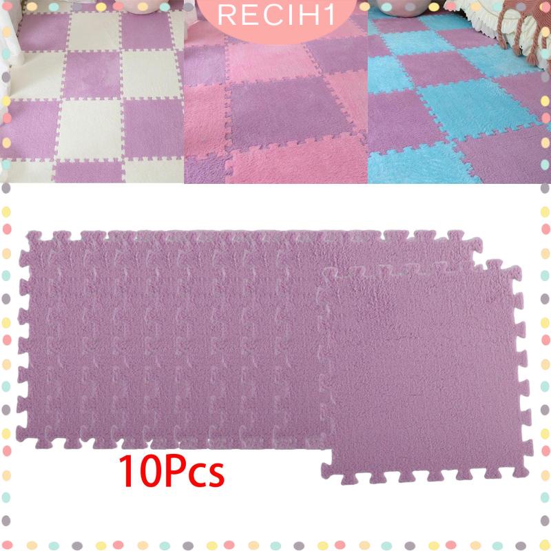Set 10 Tấm Thảm Xốp Lót Sàn Mềm Mại Chống Trượt Tiện Dụng Cho Nông Trại / Nhà Cửa