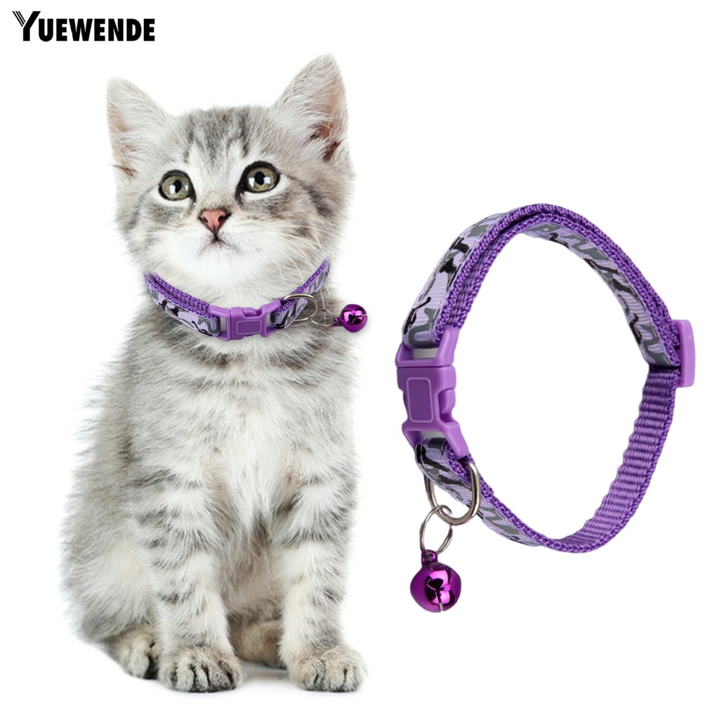 Vòng Cổ YQ.E Nhiều Màu Sắc Có Thể Điều Chỉnh Gắn Chuông Dễ Thương Cho Thú Cưng
