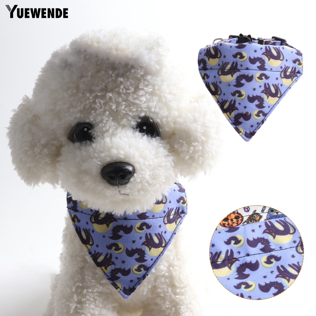 Yq.e Yếm Họa Tiết Bộ Xương Dơi Bí Ngô Có Thể Điều Chỉnh Cho Thú Cưng Chó Mèo Có Chuông Trang Trí Halloween